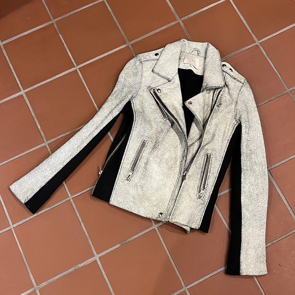 IRO Lamb Leather Moto-Jacket